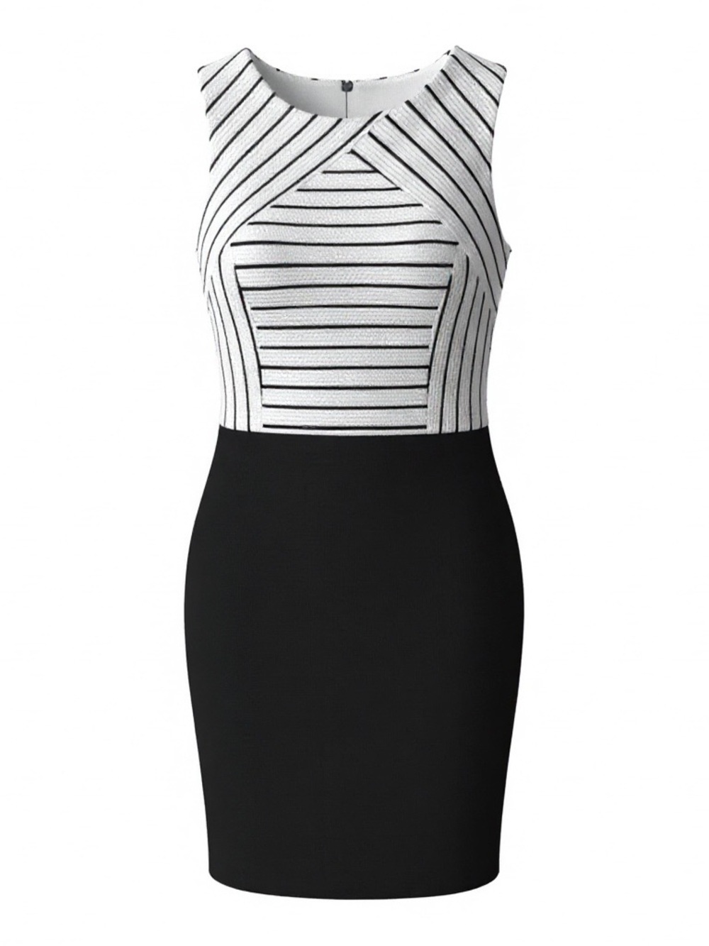 Lulus black/white textured dress, XL